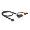 Delock Kabel SFF-8643 Stecker - U.2 SFF-8639 Buchse + SATA Stromanschluss 50 cm
