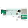 Delock Kabel SFF-8643 Stecker - U.2 SFF-8639 Buchse + SATA Stromanschluss 75 cm