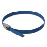 Delock Edelstahlkabelbinder L 500 x B 4,6 mm blau 10 Stück