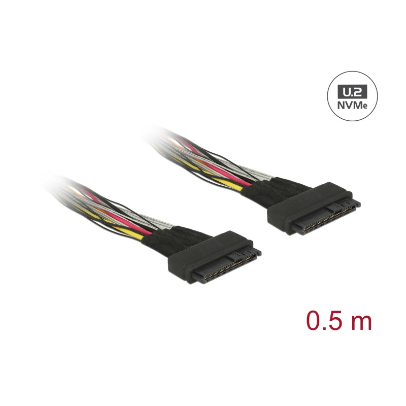 Delock Kabel U.2 SFF-8639 Buchse - U.2 SFF-8639 Buchse 50 cm