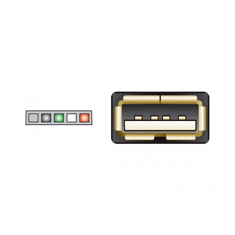 Delock Kabel USB 2.0 Pfostenbuchse 2,00 mm 5 Pin - USB 2.0 Typ-A Buchse 15 cm