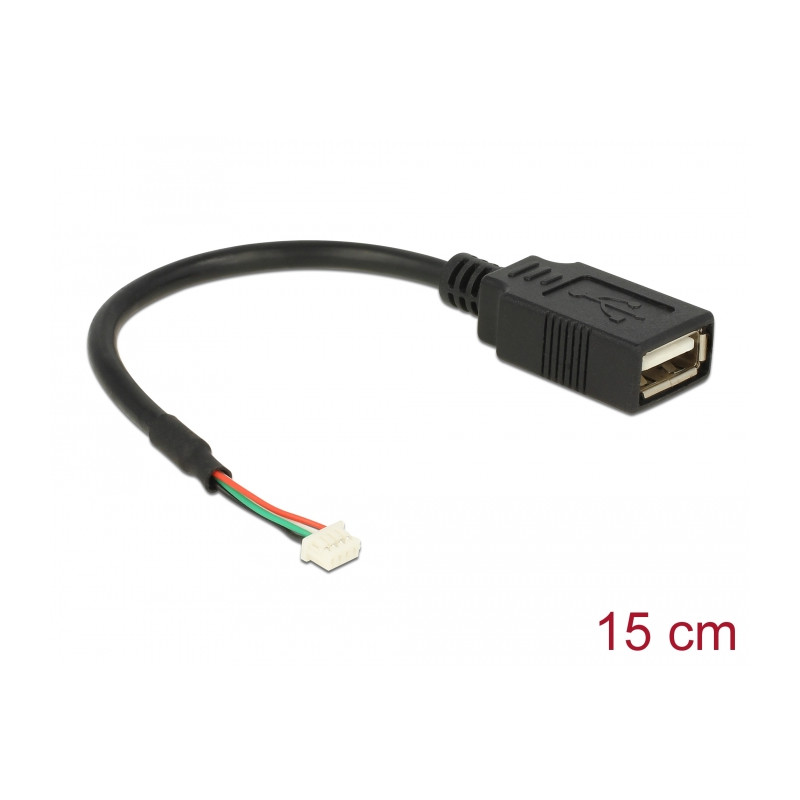 Delock Kabel USB 2.0 Pfostenbuchse 1,25 mm 4 Pin - USB 2.0 Typ-A Buchse 15 cm