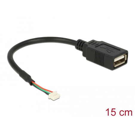 Delock Kabel USB 2.0 Pfostenbuchse 1,25 mm 4 Pin - USB 2.0 Typ-A Buchse 15 cm