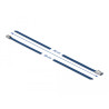Delock Edelstahlkabelbinder L 500 x B 4,6 mm blau 10 Stück