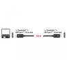 Delock Thunderbolt™ 3 (40 Gb/s) USB-C™ Kabel Stecker - Stecker passiv 0,5 m 5 A schwarz