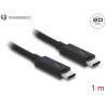 Delock Thunderbolt™ 3 (20 Gb/s) USB-C™ Kabel Stecker - Stecker passiv 1,0 m 5 A schwarz
