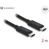Delock Thunderbolt™ 3 (20 Gb/s) USB-C™ Kabel Stecker - Stecker passiv 2,0 m 3 A schwarz