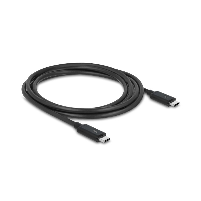 Delock Thunderbolt™ 3 (20 Gb/s) USB-C™ Kabel Stecker - Stecker passiv 2,0 m 3 A schwarz