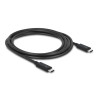 Delock Thunderbolt™ 3 (20 Gb/s) USB-C™ Kabel Stecker - Stecker passiv 2,0 m 3 A schwarz