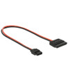 Delock Kabel Power SATA 15 Pin Buchse - Power Slim SATA 6 Pin Buchse (5 V) 24 cm