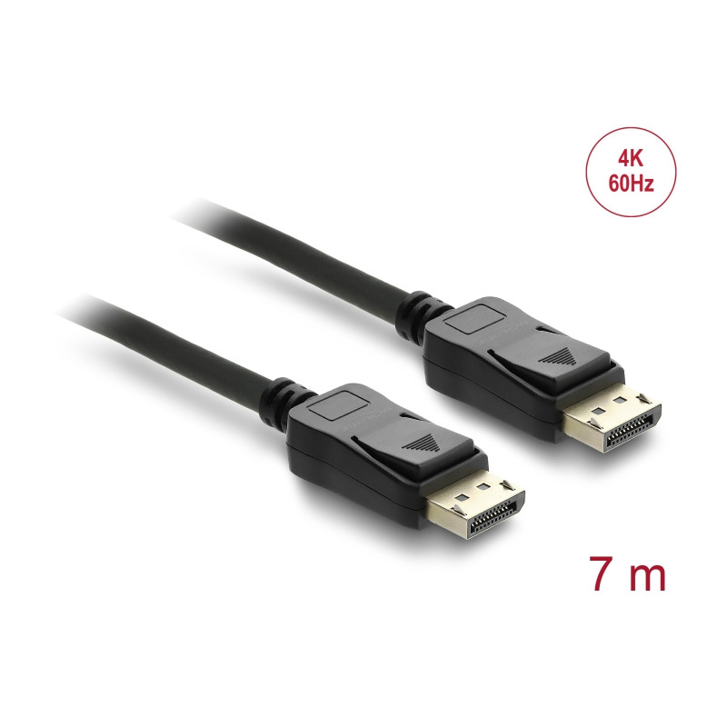 Delock Kabel DisplayPort 1.2 Stecker - DisplayPort Stecker 4K 60 Hz 7 m