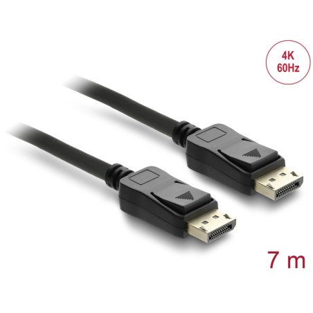 Delock Kabel DisplayPort 1.2 Stecker - DisplayPort Stecker 4K 60 Hz 7 m