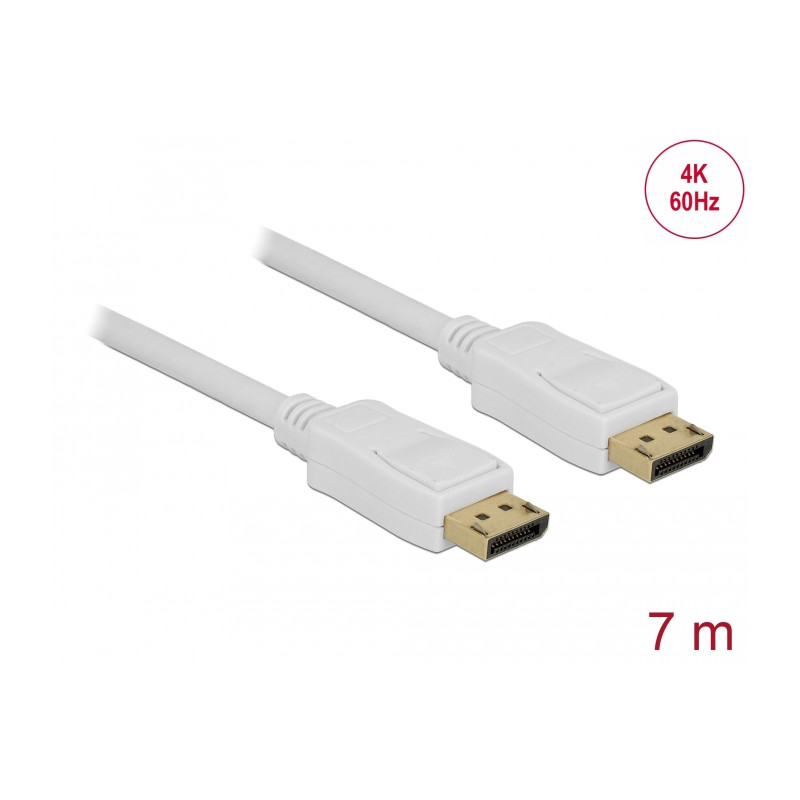 Delock Kabel DisplayPort 1.2 Stecker - DisplayPort Stecker 4K 60 Hz 7 m