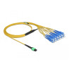 Delock LWL Kabel MPO Buchse zu 12 x SC Simplex Stecker, Singlemode, 9/125 µm, 2 m