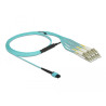 Delock LWL Kabel MPO Buchse zu 6 x LC Duplex Stecker, Multimode OM3, 50/125 µm, 2 m