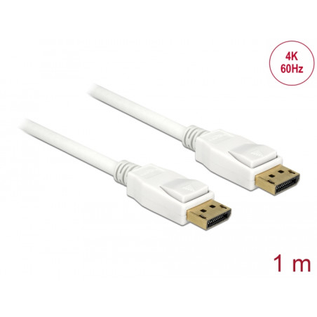 Delock Kabel DisplayPort 1.2 Stecker - DisplayPort Stecker 4K 1 m