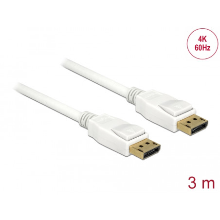 Delock Kabel DisplayPort 1.2 Stecker - DisplayPort Stecker 4K 3 m