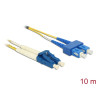 Delock Kabel Lichtwellenleiter LC Duplex zu SC Duplex Singlemode OS2 10 m
