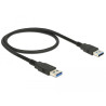Delock Kabel USB 2.0 Typ-A Stecker - USB 2.0 Typ-A Stecker 0,5 m schwarz