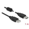 Delock Kabel USB 2.0 Typ-A Stecker - USB 2.0 Typ-A Stecker 1,0 m schwarz