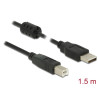 Delock Kabel USB 2.0 Typ-A Stecker - USB 2.0 Typ-B Stecker 1,5 m schwarz