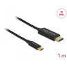 Delock USB Kabel Type-C zu HDMI (DP Alt Mode) 4K 60 Hz 1 m koaxial