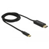 Delock USB Kabel Type-C zu HDMI (DP Alt Mode) 4K 60 Hz 1 m koaxial