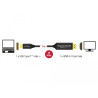 Delock USB Kabel Type-C zu HDMI (DP Alt Mode) 4K 60 Hz 1 m koaxial