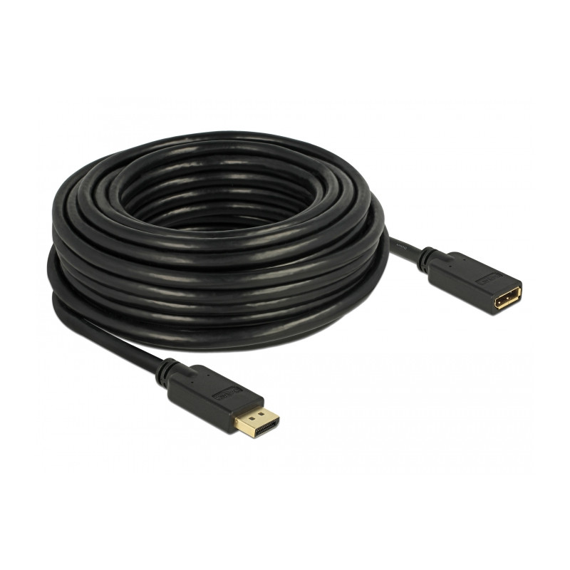 Delock DisplayPort 1.2 Verlängerungskabel 4K 60 Hz 15 m