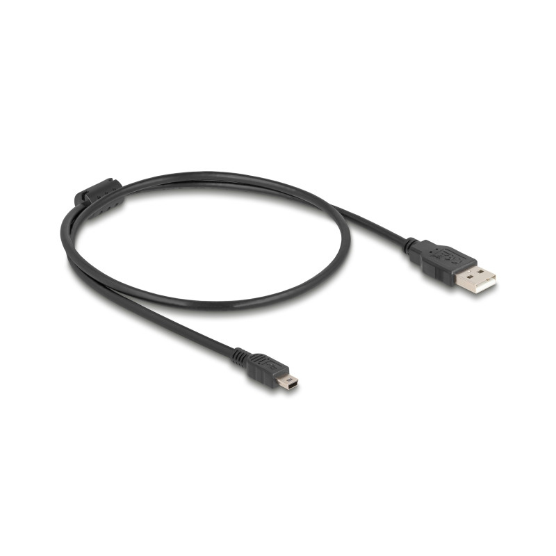 Delock Kabel USB 2.0 Typ-A Stecker - USB 2.0 Mini-B Stecker 0,5 m schwarz