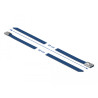 Delock Edelstahlkabelbinder L 400 x B 7,9 mm blau 10 Stück
