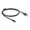Delock Kabel USB 2.0 Typ-A Stecker - USB 2.0 Mini-B Stecker 1,0 m schwarz
