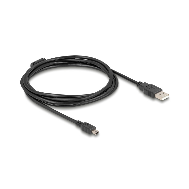 Delock Kabel USB 2.0 Typ-A Stecker - USB 2.0 Mini-B Stecker 1,5 m schwarz