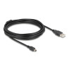 Delock Kabel USB 2.0 Typ-A Stecker - USB 2.0 Mini-B Stecker 5,0 m schwarz