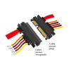 Delock Verlängerungskabel SATA 6 Gb/s 22 Pin Stecker - SATA 22 Pin Buchse (3,3 V + 5 V + 12 V) 30 cm