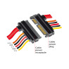 Delock Verlängerungskabel SATA 6 Gb/s 22 Pin Stecker - SATA 22 Pin Buchse (3,3 V + 5 V + 12 V) 50 cm