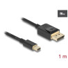 Delock Mini DisplayPort zu DisplayPort Kabel 8K 60 Hz 1 m DP 8K zertifiziert