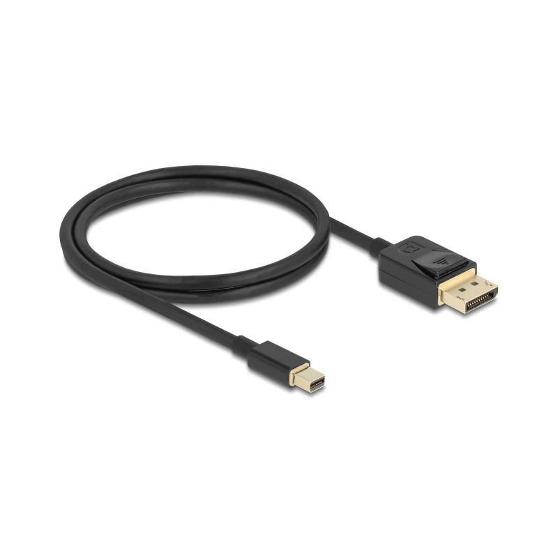 Delock Mini DisplayPort zu DisplayPort Kabel 8K 60 Hz 1 m DP 8K zertifiziert