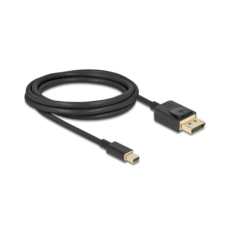 Delock Mini DisplayPort zu DisplayPort Kabel 8K 60 Hz 2 m DP 8K zertifiziert