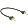 Delock Verlängerungskabel SATA 6 Gb/s Buchse - SATA Stecker Pin 8 Power mit Einrastfunktion 30 cm