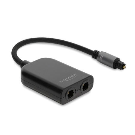 Delock S/PDIF TOSLINK Splitter 1 In 2 Out