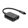 Delock S/PDIF TOSLINK Splitter 1 In 2 Out
