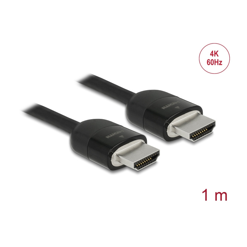 Delock Premium HDMI Kabel 4K 60 Hz 1 m