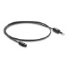 Delock TOSLINK Kabel mini TOSLINK 3,5 mm Stecker auf TOSLINK Stecker, Ø 2,2 mm, 1 m, schwarz