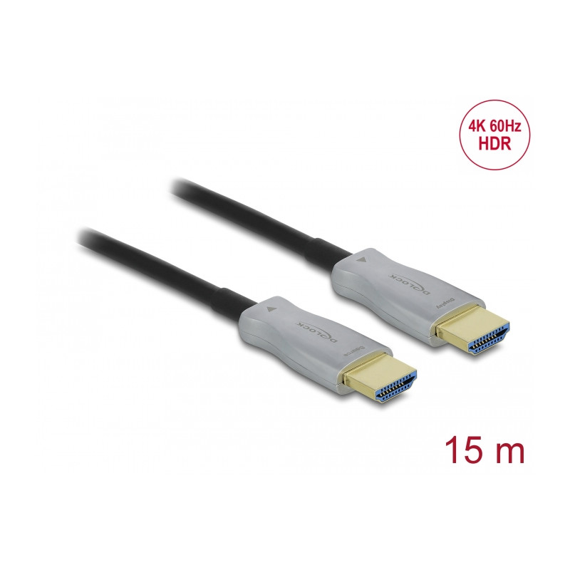 Delock Aktives Optisches Kabel HDMI 4K 60 Hz 15 m
