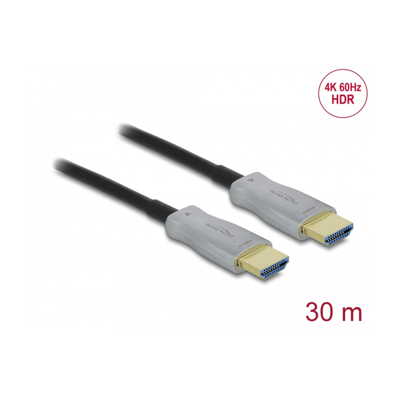 Delock Aktives Optisches Kabel HDMI 4K 60 Hz 30 m