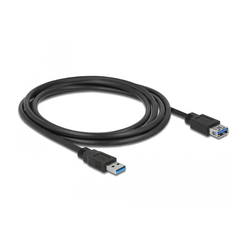 Delock USB 5 Gbps Verlängerungskabel Typ-A Stecker zu Buchse 2 m schwarz