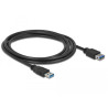 Delock USB 5 Gbps Verlängerungskabel Typ-A Stecker zu Buchse 2 m schwarz