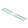 Delock Edelstahlkabelbinder L 400 x B 4,6 mm grün 10 Stück