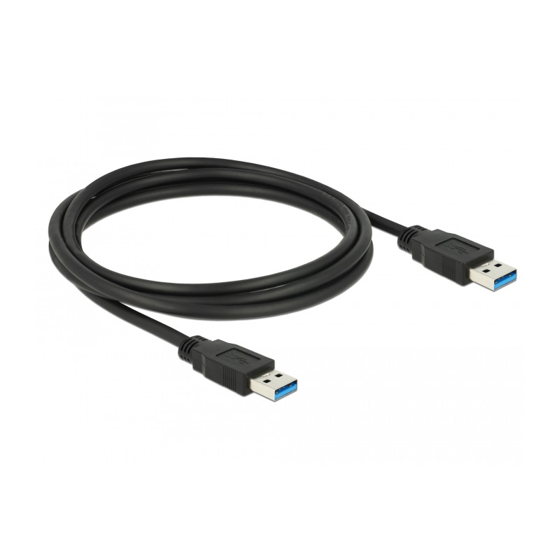 Delock USB 5 Gbps Kabel Typ-A Stecker zu Typ-A Stecker 1,5 m schwarz